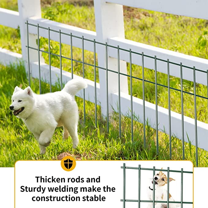 Green Animal Barrier Fence 2 Pack No Dig Underground Decorative Garden