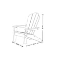 thumbnail image 5 of Silla Adirondack Cahira de Plástico para Exteriores Color Blanco, 5 of 5