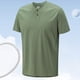 thumbnail image 2 of Camiseta de manga corta de seda helada para hombre - Secado rápido, transpirable, cuello redondo, alta elasticidad - Mezcla de fibras - Tallas M-XXXXL, 2 of 4