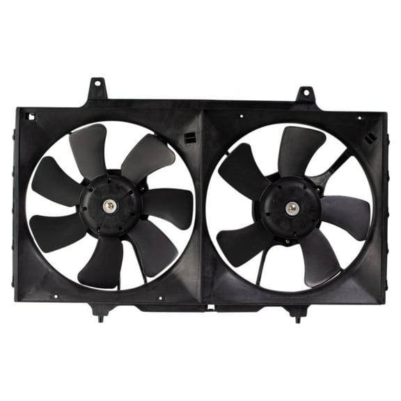 TRQ Radiator Dual Cooling Fan & Motor Assembly for 98-01 Nissan Altima 2.4L RFA80466