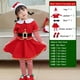 thumbnail image 2 of Disfraz clásico de Papá Noel rojo para niños y niñas, traje Popular de Navidad para niños, altura de 90-2024 cm, 160, 2 of 5