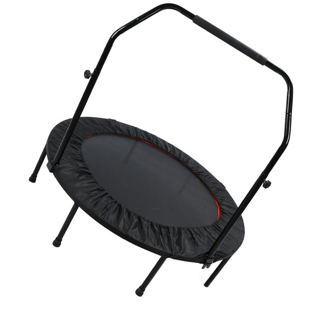 Mini Trampolín, Reboteador Portátil De Pliegue Cuádruple, Carga Fuerte Versátil Con Asa Para Jardín Para Adultos