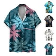thumbnail image 6 of Aloohaidyvio no boundaries shirts for men,Mens Shirt Non Positioning Hawaiian Print Short Sleeved Lapel Shirt Beach Shirt Blouse,Men's Shirts on, 6 of 6