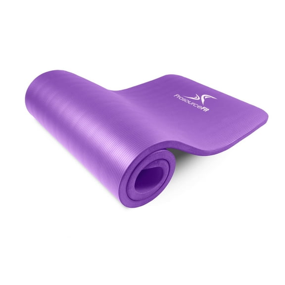 ProsourceFit Extra Thick Yoga and Pilates Mat 1/2-inch or 1-inch Thick for Fitness