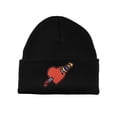thumbnail image 1 of Gravity Threads Heart Stab Patch Cuffed Beanie - Black, 1 of 2