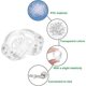 thumbnail image 2 of Pack of 10 doorknob buffers, transparent doorknob protection, door stopper, 2 of 5