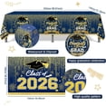 thumbnail image 3 of LEJHVAQK 2026 Graduation Decorations Set: Royal Blue & Gold Backdrop, Class of 2026 Banner & Balloon Arch Kit, Premium Party Supplies for High School & College Celebrations, 3 of 9