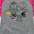 thumbnail image 3 of Peanuts - Group Easter - Toddler & Youth Girls Raglan Graphic T-Shirt, 3 of 5