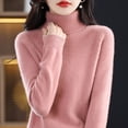 thumbnail image 1 of IMENGL Wool sweater turtleneck first line, Pink L, Size M-2XL, 1 of 4