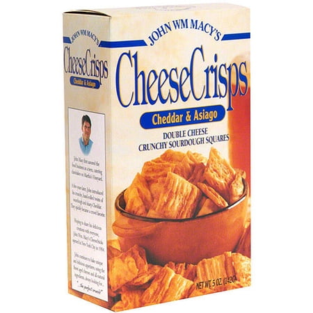 John Wm. Macy s Cheddar & Asiago Cheesecrisps  4.5 oz (Pack of 8)
