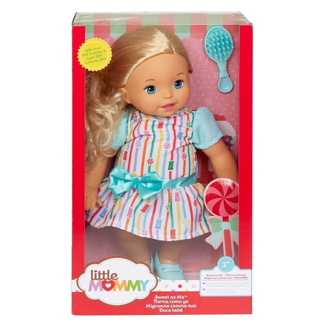 Muñeca Little Mommy Mattel Vestido con Rayas