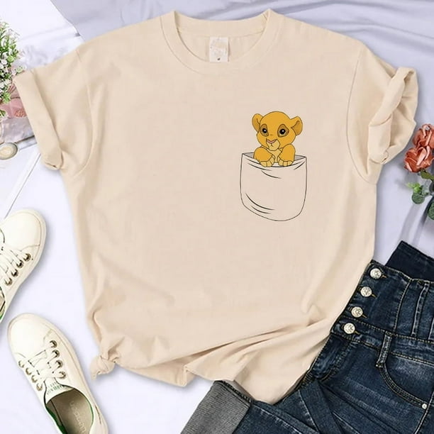 Camiseta Kawaii del Rey León de los 90 NOBRAND Hakuna Matata Mujer