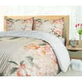 thumbnail image 5 of Ambesonne Floral Duvet Cover Set, Blooming Hydrangea Flowers, 2-Calking, Reseda Green Salmon, 5 of 7