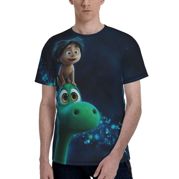The Good Dinosaur Men's T Shirt Summer Casual Fashion Unisex Short Sleeve Graphic Crew Neck Tees Tops