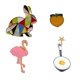 thumbnail image 1 of 4 Piezas de Broche Vintage pieza Alfileres de Dibujos Animados Alfileres de Botón Pin Decoración de jinwen Vintage broche lote, 1 of 8