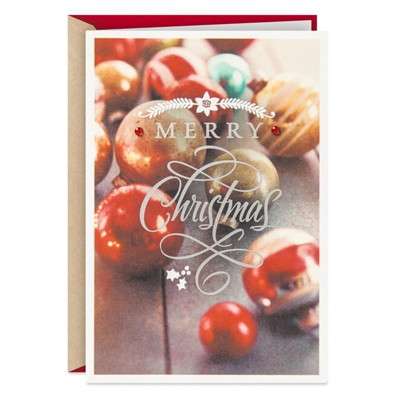 Hallmark Christmas Greeting Card (Meaningful, Memorable, Merry and Bright)