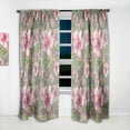 thumbnail image 2 of Designart 'Blossom Pink L' Floral Curtain Panel, 2 of 5