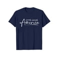 thumbnail image 4 of 250 Anniversary USA Shirt Women Trendy Print Patriotic American Flag Tops Pullover Casual Loose V Neck Short Sleeve T Shirts, 4 of 4