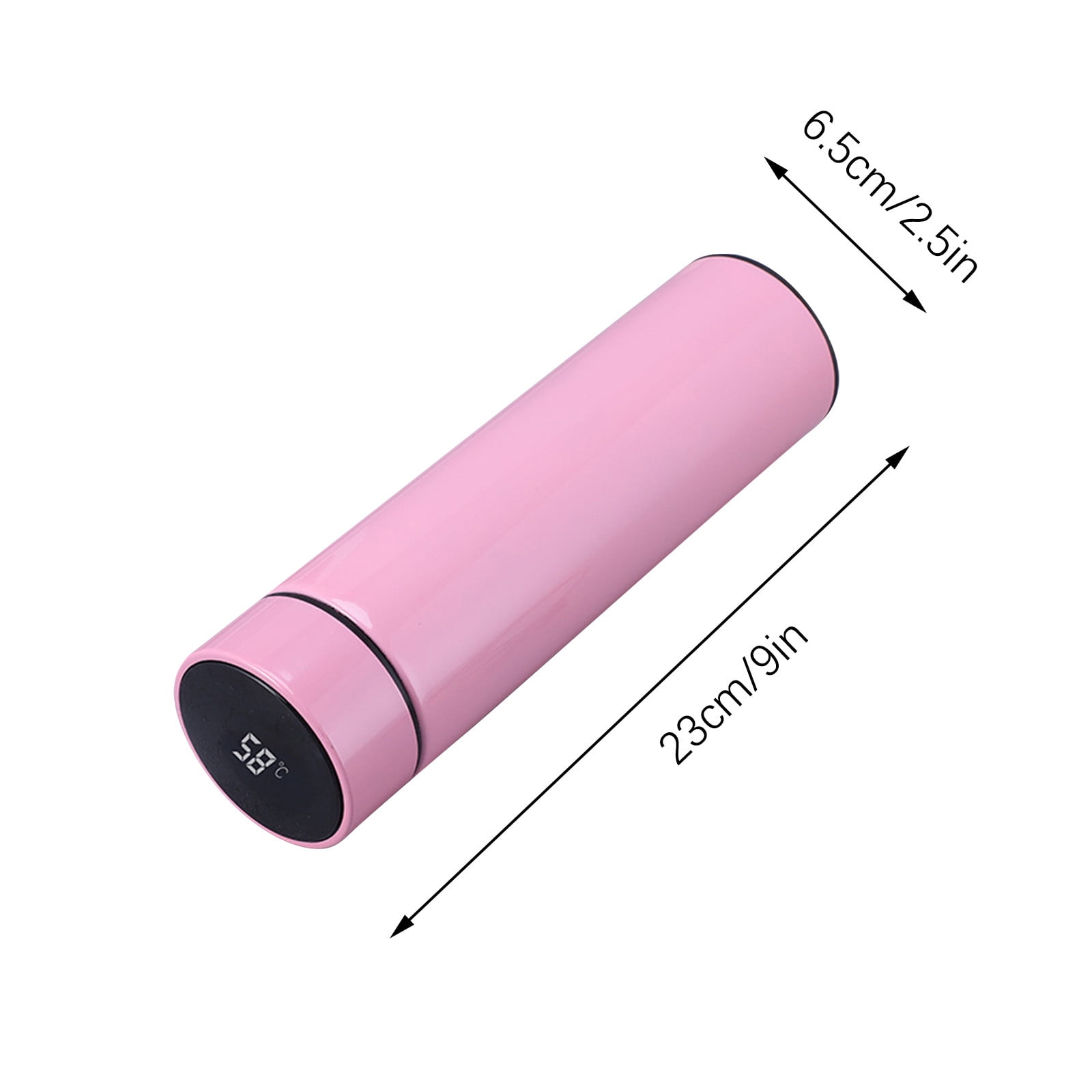FloHua Mothers Day Gifts Vacuum Cup With Smart Temperature Display,Tactile Sensation Display Temperature 304 Stainless Steel Insulation Cup 500ml