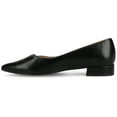 thumbnail image 3 of Journee Womens Carmin Slip On Low Block Heel Pointed Toe Dress Flats, Widths Available, 3 of 10