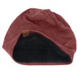 thumbnail image 4 of Skpblutn Sun Hat Confinementall-Match Hedging Plus Velvet Warm Coldknitted Pile Hat Caps Red, 4 of 4