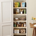 thumbnail image 6 of 4 Pack Wire Rack Covers, 24x12" Faux Wood Shelf, Waterproof Wood-Grain Wire Shelving Toppers for Kitchen & Closet Pantry, White, 6 of 8