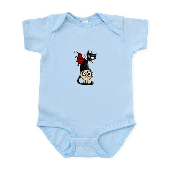 CafePress - Voodoodle Fang Kitty Infant Bodysuit - Baby Light Bodysuit, Size Newborn - 24 Months