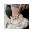 thumbnail image 4 of Pulsera De Tobillo Pulsera Para Pie Tobillera Plata Oro Xtellar Color -plata Largo 21 Cm, 4 of 4