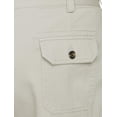 thumbnail image 4 of Men's Casual Lightweight Cotton Utility Button Flap Cargo Pockets Work Shorts (56, Khaki), 4 of 4