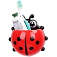 thumbnail image 3 of Portacepillos de dientes con ventosas en forma de mariquita Rojo, 3 of 4