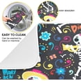 thumbnail image 2 of FREEAMG Halloween Décor Dish Drying Mat - 16 x 18inch- Extra Large Microfiber Dish Drying Mat, Dish Draining Mat, Counter top Mat, Mariachi Skull's Band, 2 of 7