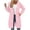 Pink, variant on Fanshiluo Women's Zip Up Hoodie Long Jacket, Long Sleeve Casual Open Front Hooded Coat with Pockets,Size S-5XL