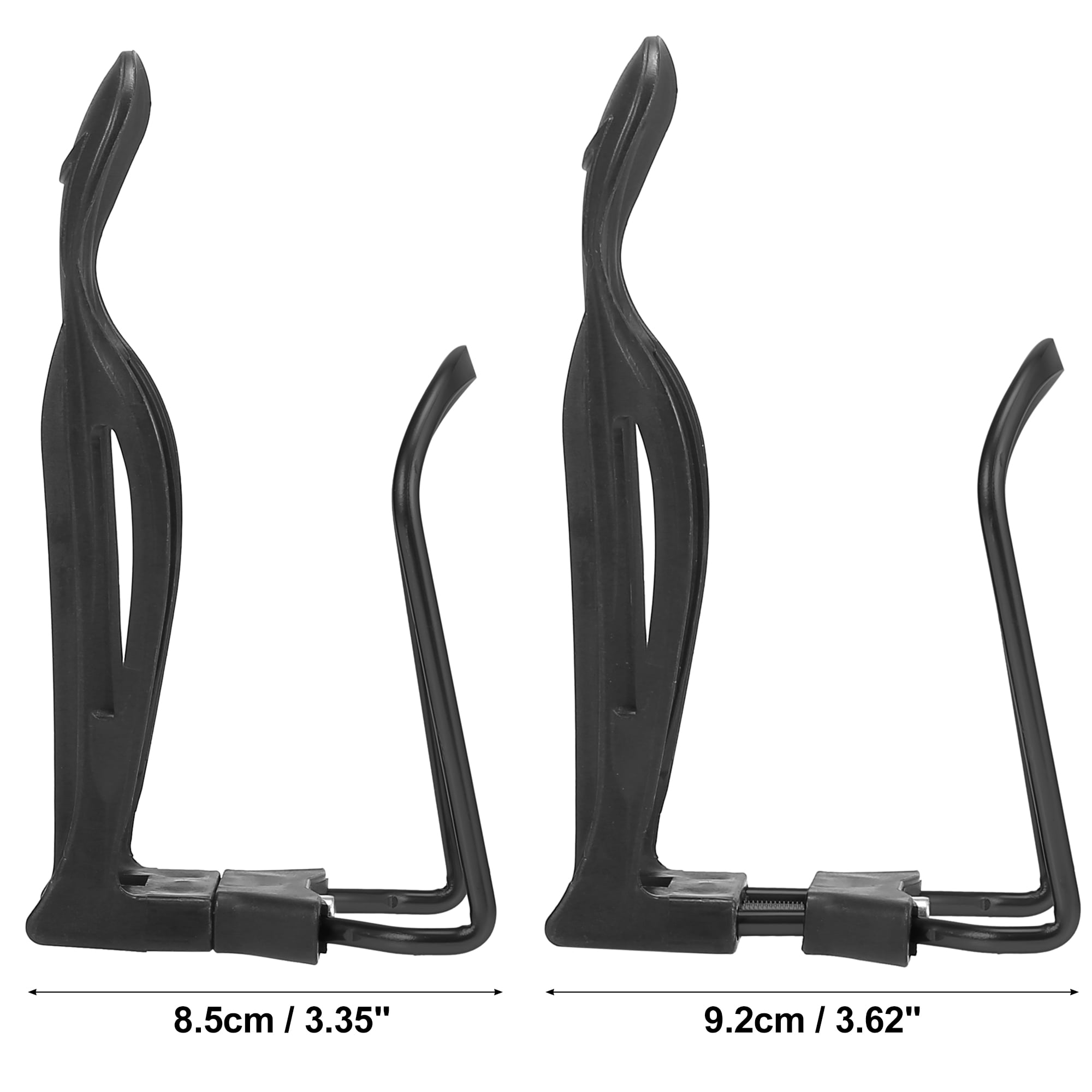 Unique Bargains 2pcs Adjustable Bicycle Water Bottle Cages for Mountain Road Bike Black
