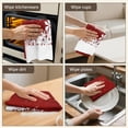 thumbnail image 6 of 2 Pcs Funny Kitchen Towels,Red Christmas Snowflake Pattern Microfiber Dish Towels,Kitchen Tea Towels,Kitchen Towel Set (18" X 26"), 6 of 7