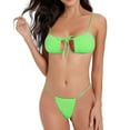 thumbnail image 4 of UTSJKR Savings Extreme Sexy Mini Bikini Sets 2Pcs Swimwear G-String Bottom Swimsuit Summer Fashion Micro Bikinis for Women Green S, 4 of 5