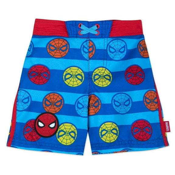 Disney Store Boy Marvel Spider Man Swim Trunk Swim Shorts Size 5/6