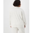 thumbnail image 3 of Hanes Originals Women's Soft Brushed Cardigan (Plus Size) Wheat Heather 4X, 3 of 4