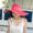 Watermelon Red, variant on Voska Women's Fashion Woven Wide Brim Sun Hat Breathable Foldable UPF Summer Beach Travel Hat Yellow