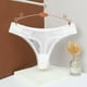 thumbnail image 3 of Gibobby Ropa interior hipster para mujer Mujeres sexy encaje transpirable hueco tanga cintura niñas bragas （Blanco， M), 3 of 5