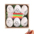 thumbnail image 1 of Foam Craft Eggs, 1.77 Inch Height, Pre-Drawn Outlines for Easy Designing, All-Inclusive DIY Decorating Kit, Great for Festive Gatherings and Personalized Gifts, 1 of 7
