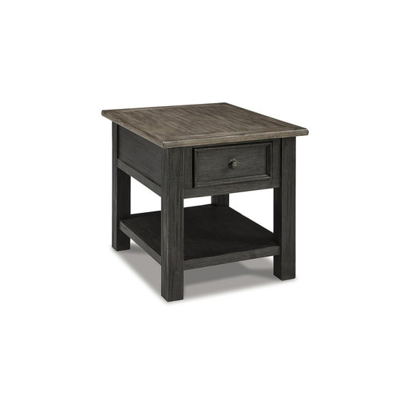 Signature Design by Ashley Casual Tyler Creek End Table, Grayish Brown/Black