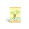 Cute Baby Dinosaur Thank You Note Card - 10 Cards and Envelopes - B14062