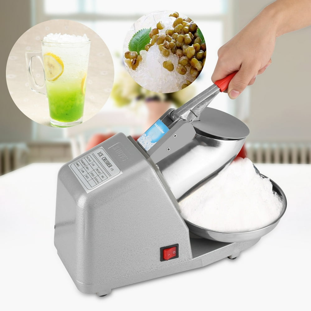 Ice Shaver Machine Commercial Countertop Dual Blade 85kg/h,Stainless