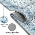 thumbnail image 5 of Hasoo Area Rugs 9' x 12' Indoor Rug Stain Resistant Lightweight Washable Anti-Skid Rugs for Living Room Persian Area Rug, Blue/Gray, 5 of 6