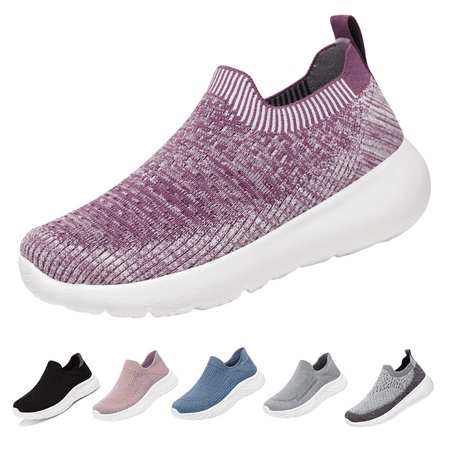 BERANMEY Breathable Mesh Running Shoes Women s Lightweight Slip-On Sneakers Comfortable Casual Tennis Shoes for Walking & Sports Casual Sneakers for Women and Men Couple Shoes