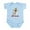 Sky Blue, variant on CafePress - Little Musher Infant Bodysuit - Baby Light Bodysuit, Size Newborn - 24 Months