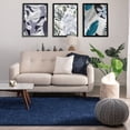 thumbnail image 3 of Well Woven Solid Color Indigo Blue Soft Shag Area Rug 8x10 8x11 (7'10" x9'10), 3 of 6