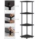 thumbnail image 5 of 5 Tier Corner Display Rack Multipurpose Shelving Unit, Dark Cherry/Black, 5 of 7