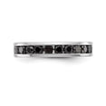 thumbnail image 4 of 14K White Gold Ring Band Wedding Diamond Round Black, 4 of 7