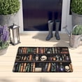 thumbnail image 2 of Black Halloween Skull Book Flannel Non Slip Door Rugs,Washable Door Mats Indoor,Decorative Door Mats,Dirt-Resistant and Absorbent Doormat for Entrance,Bedroom,Kitchen,Bathroom,31.5"x17", 2 of 4